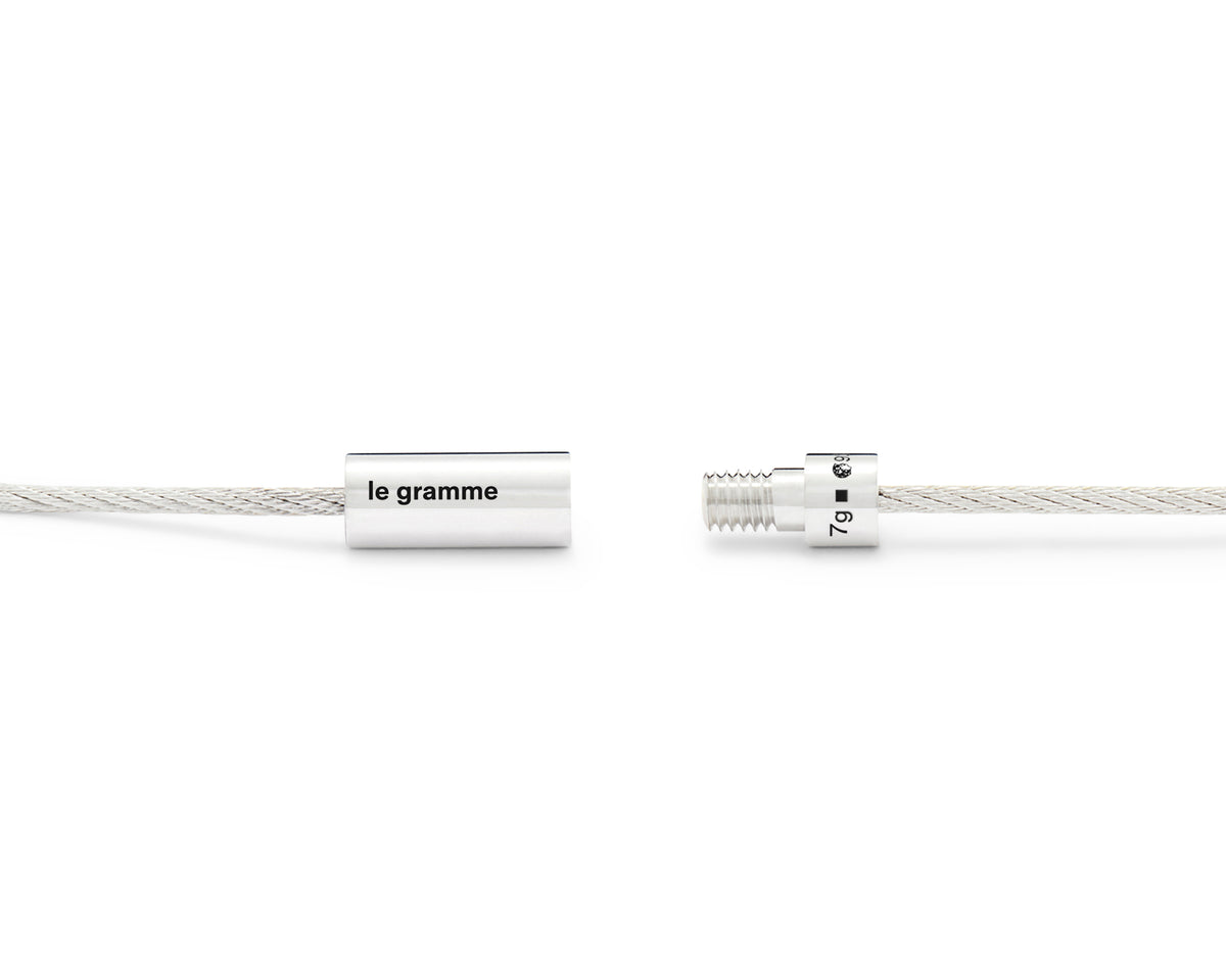 Le Gramme 7 Grams Cable bracelet - Silver