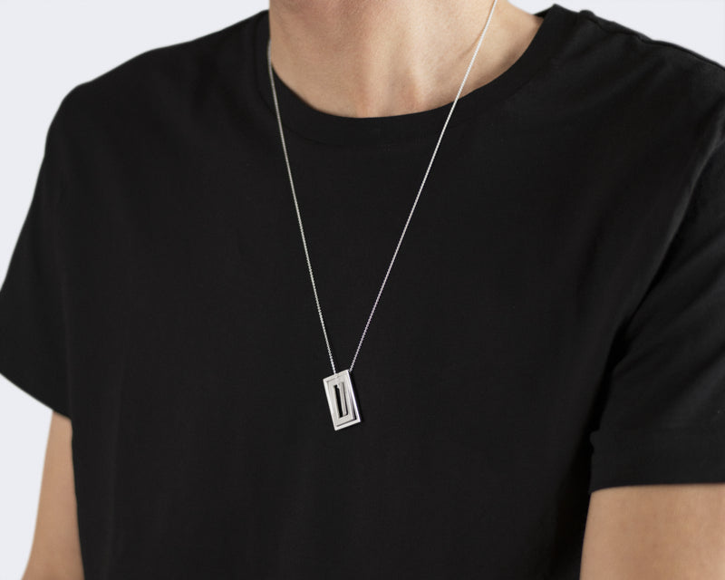 rectangle necklaces stacking le 7g