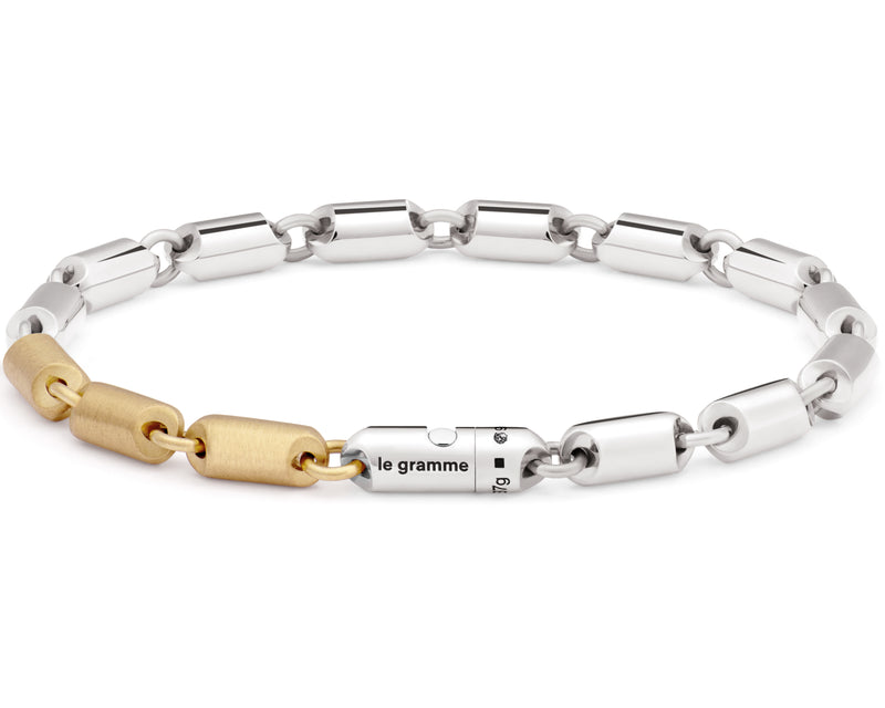 bracelet-segment-925-sterling-silver-and-18ct-yellow-gold-27g-bijoux-pour-homme