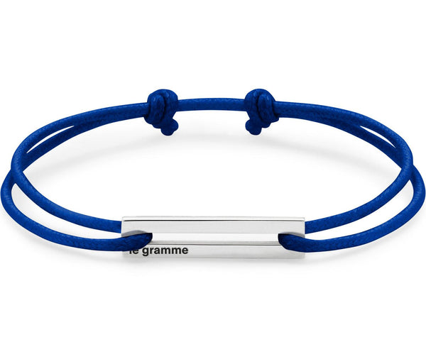 bracelet cordon bleu électrique perforé le 1,7g