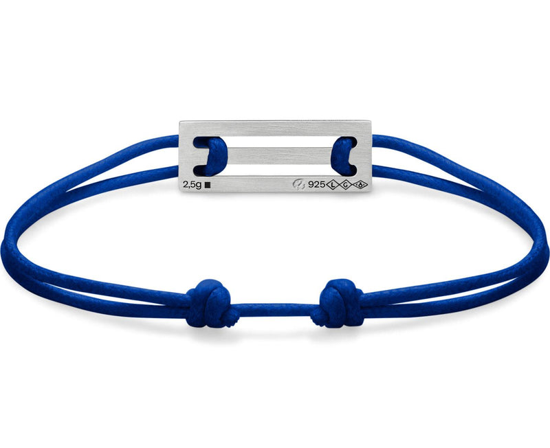bracelet cordon bleu électrique perforé le 2,5g