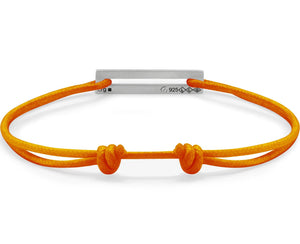 perforated orange cord bracelet le 1.7g