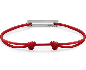 perforated red cord bracelet le 1.7g