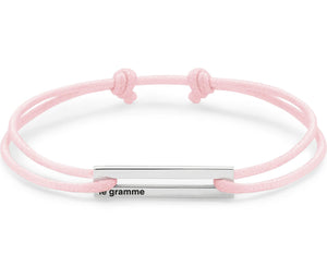 perforated pink cord bracelet le 1.7g