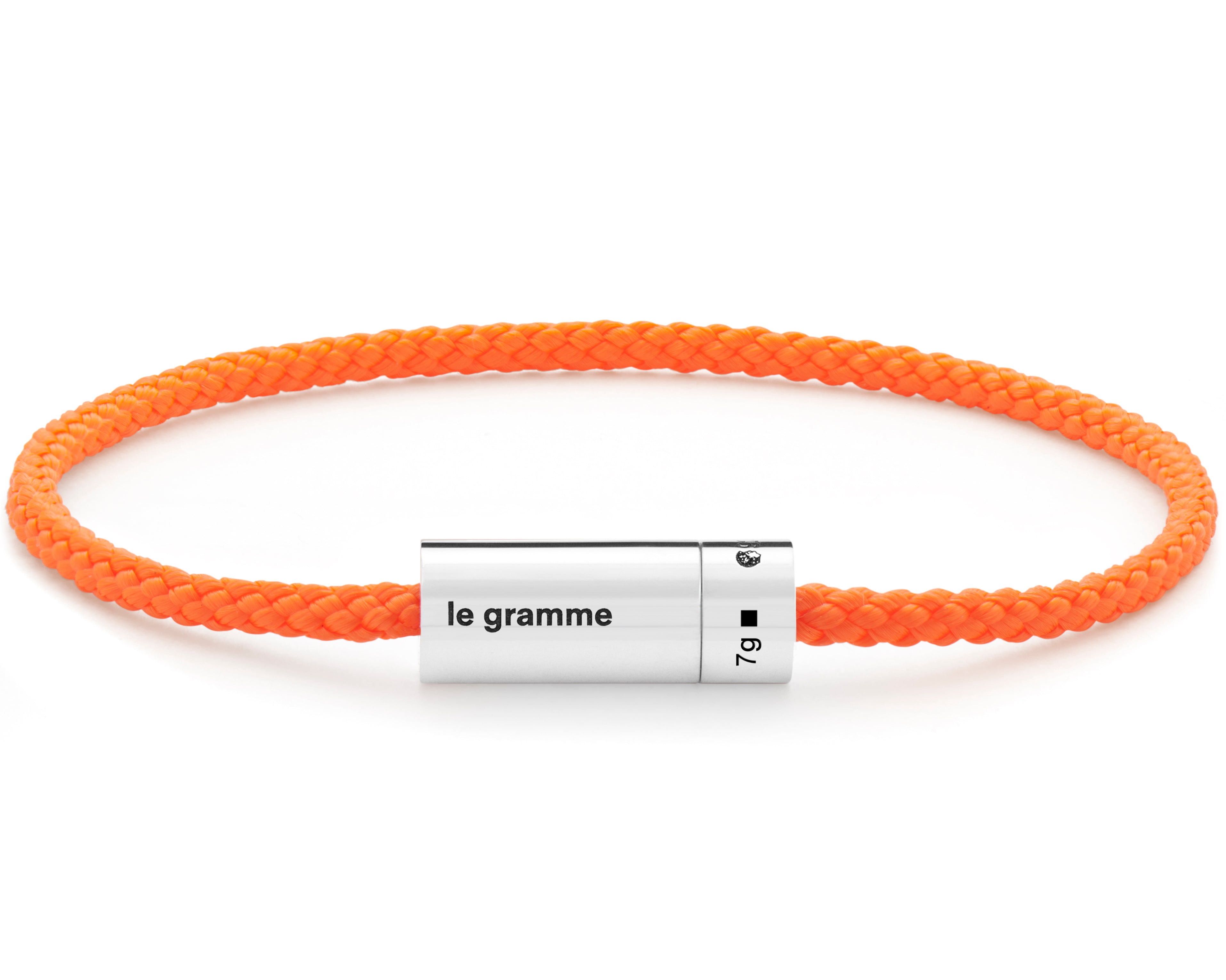 orange nato cable bracelet le 7g – le gramme