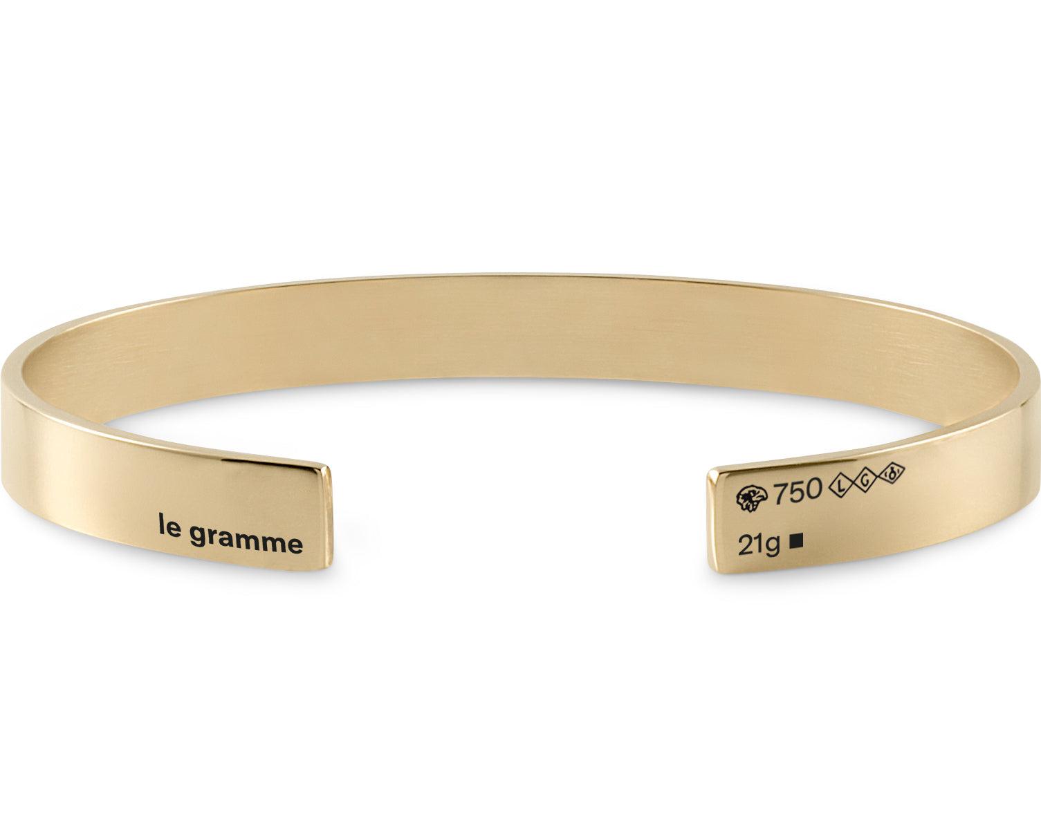 【関税込み】Le Gramme Ribbon 'Le 21g' ブレスレット LE GRAMME ribbon bracelet(brushed/21g) - Unlimited lounge