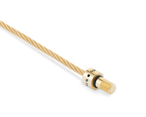 cable bracelet with diamonds le 10g