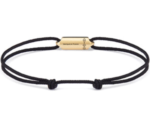 bracelet cordon noir segment le 3g