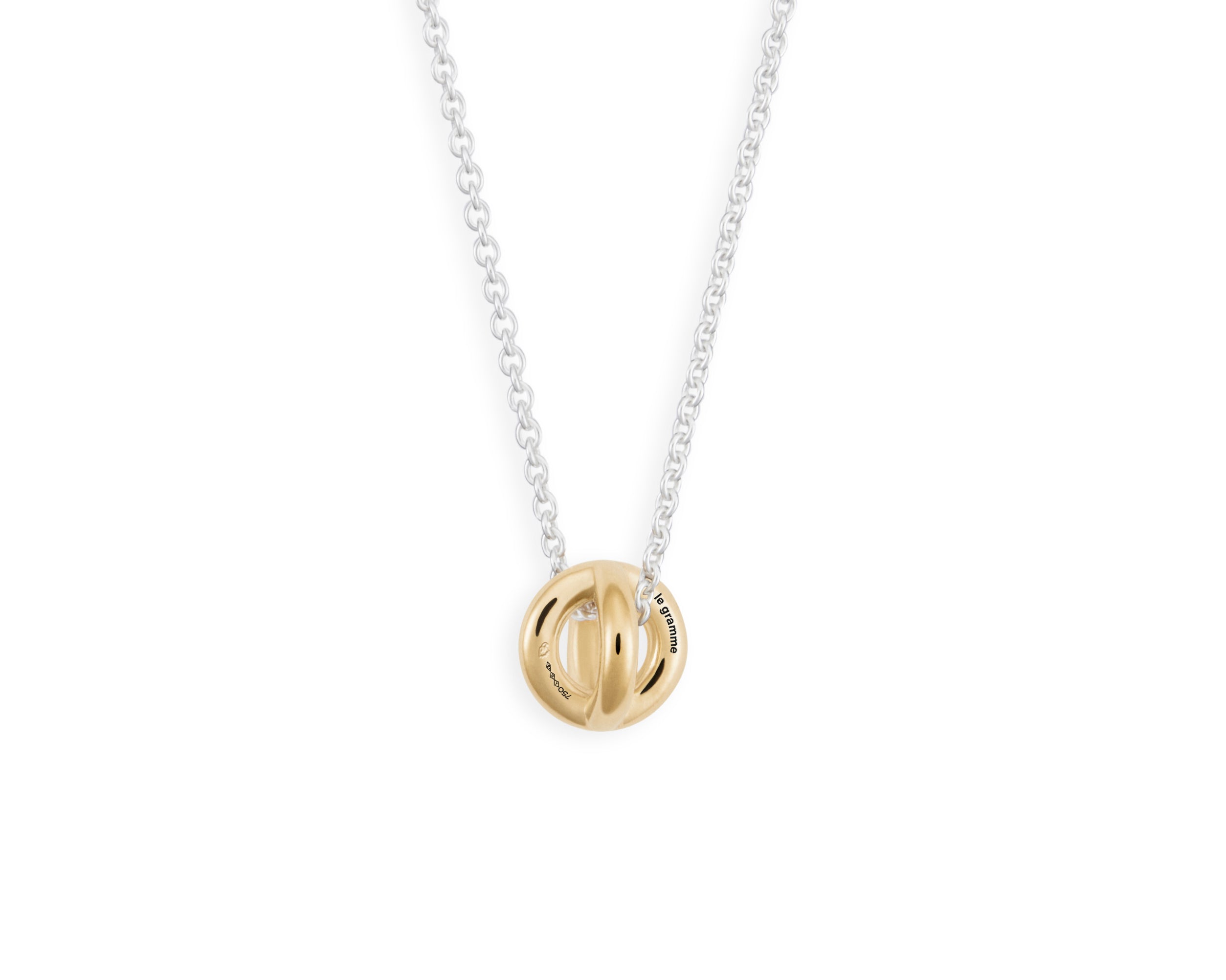 LE GRAMME シルバーネックレス シルバー925 3g entrelacs entrelacs medal la 3g – le gramme