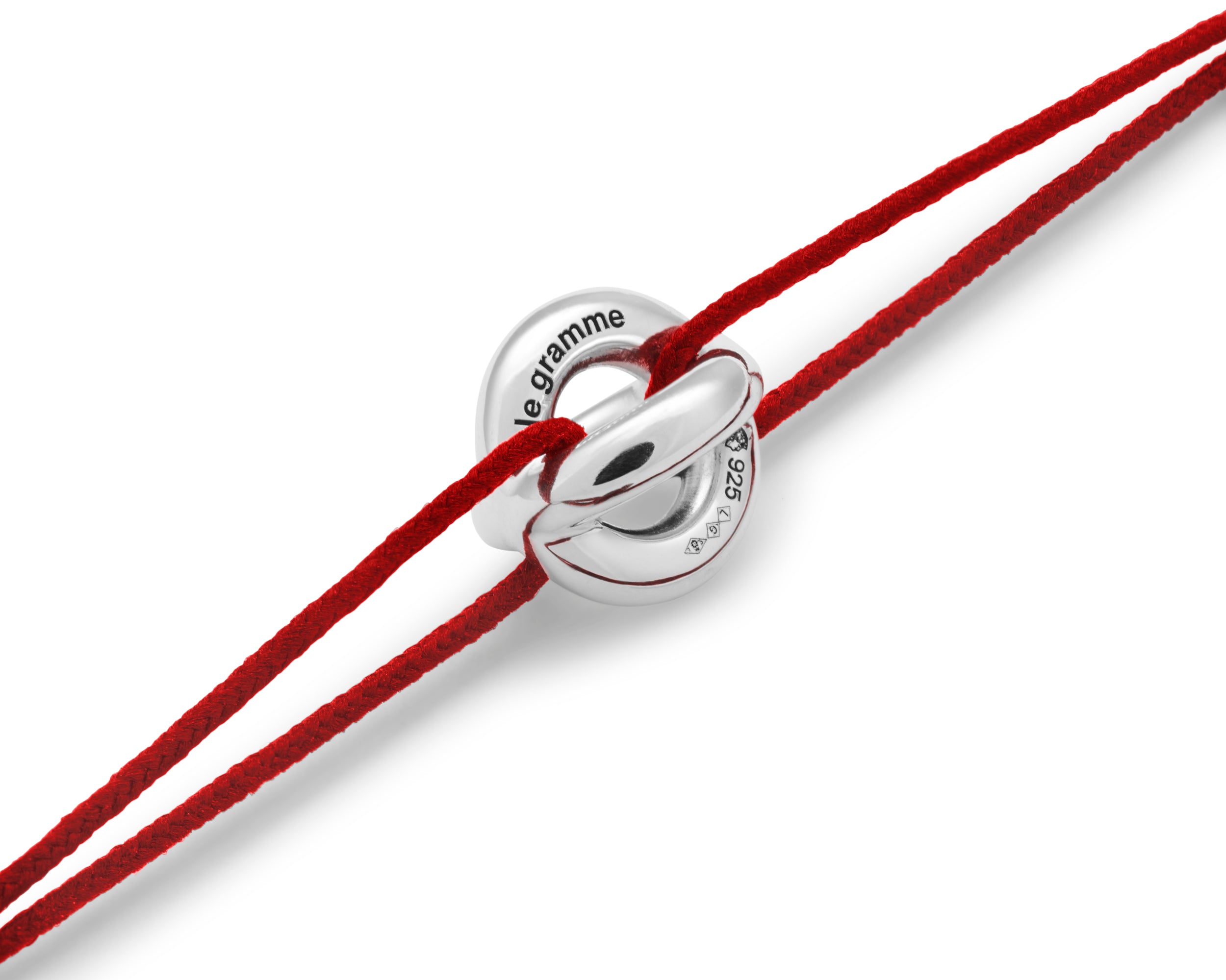 red interlaced cord bracelet le 3g