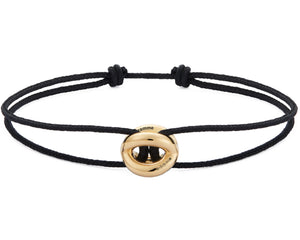 black interlaced cord bracelet le 3g