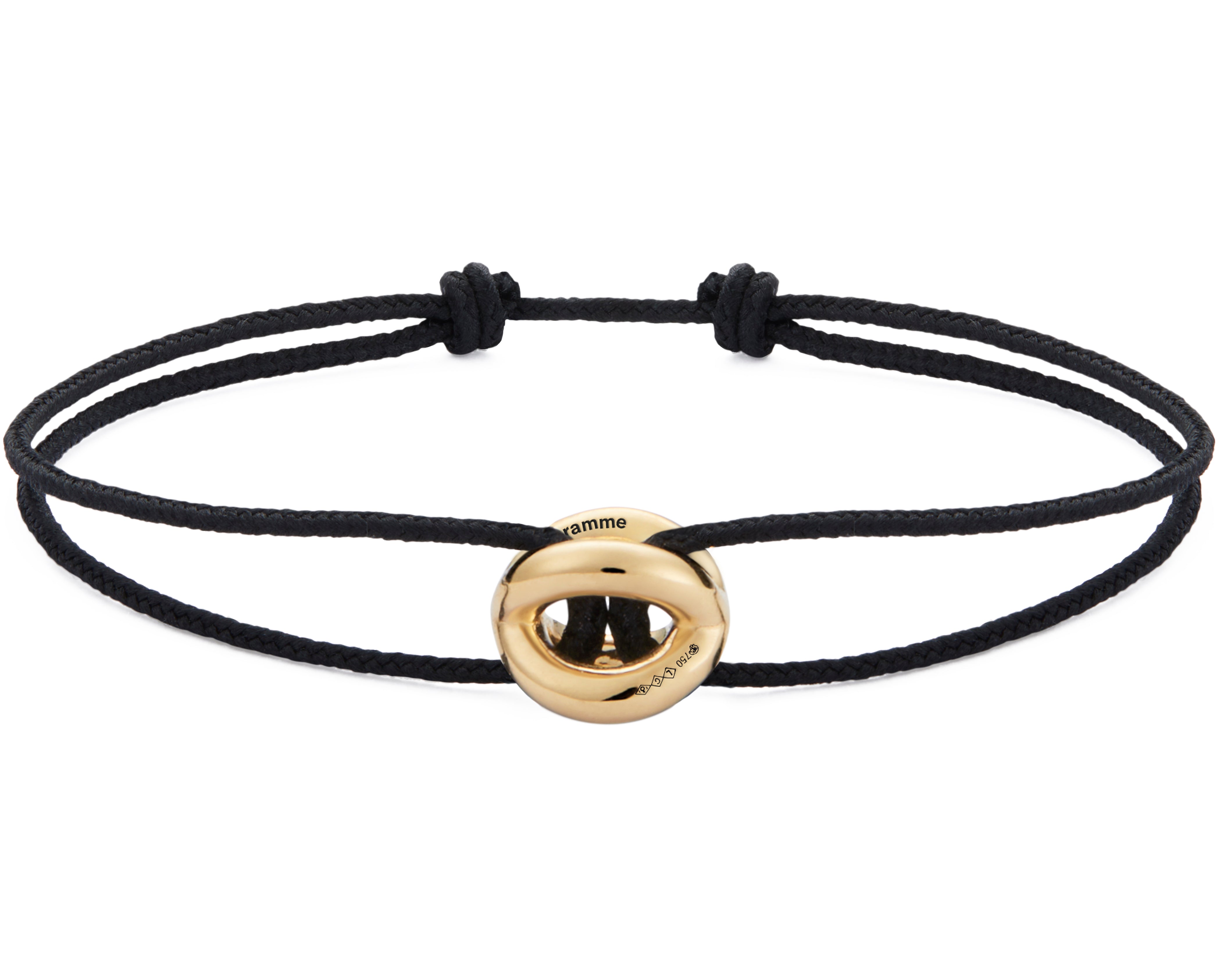 entrelacs black cord bracelet le 1g - – le gramme