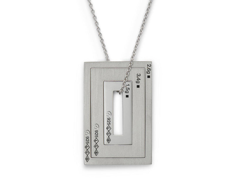 rectangle necklaces stacking le 7g